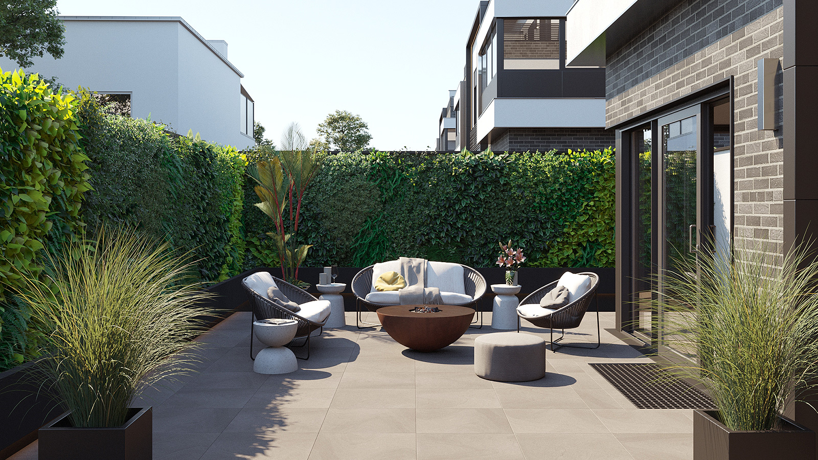 Architekturvisualisierung Terrasse