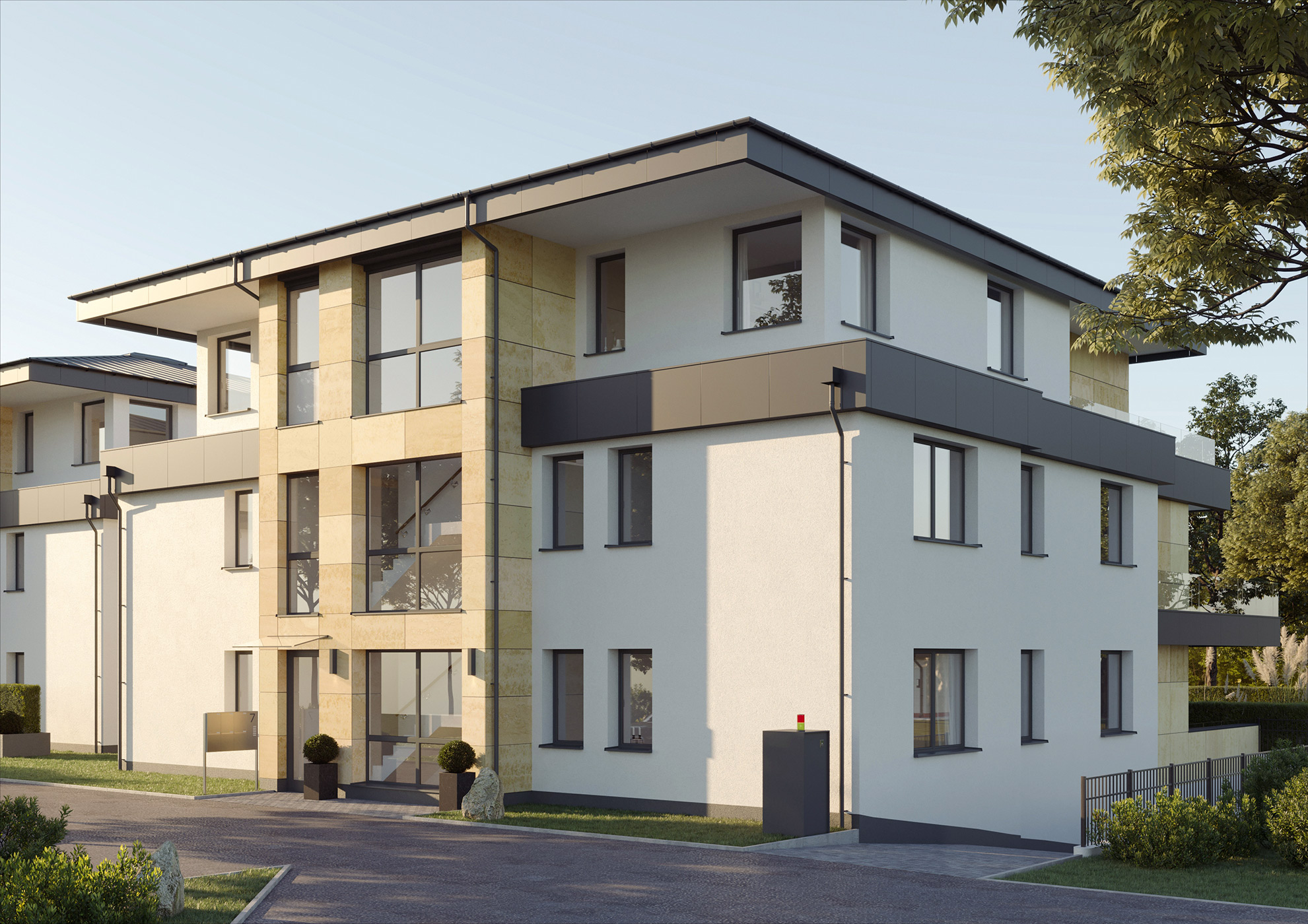 3D Visualisierung Neubau Mehrfamilienhaus