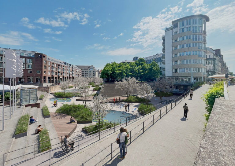 Renderings für Stadtplanung Alter Hafen Düsseldorf